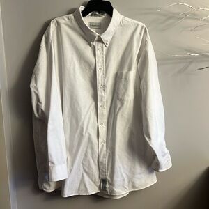 Alexander Lloyd Big Man White Oxford Button Down Shirt Size 20 36/35